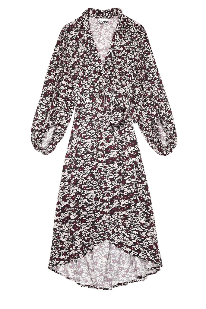 Printed Wrap Dress