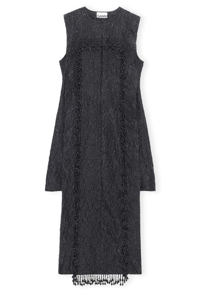 Sleeveless Fringed Dress