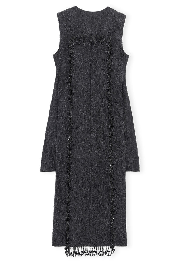 Sleeveless Fringed Dress