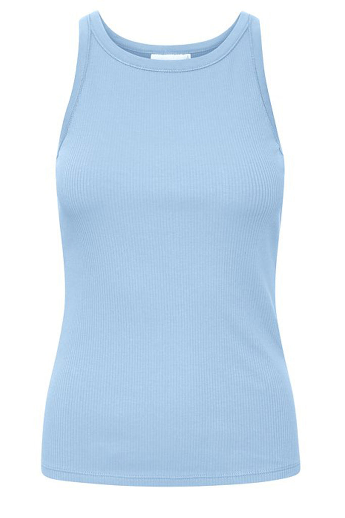 Drew Ribbed Cotton Vest Top