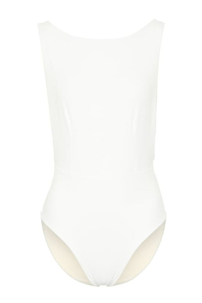 Crepe New Side Slit Swimsuit