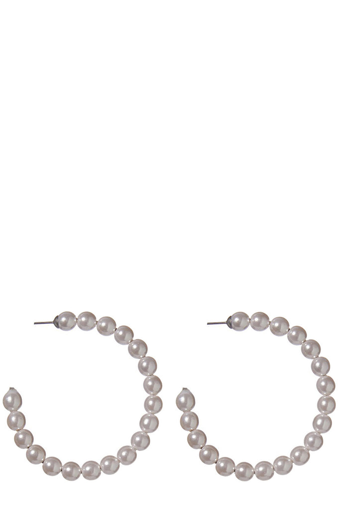 Pearl Hoop Earrings