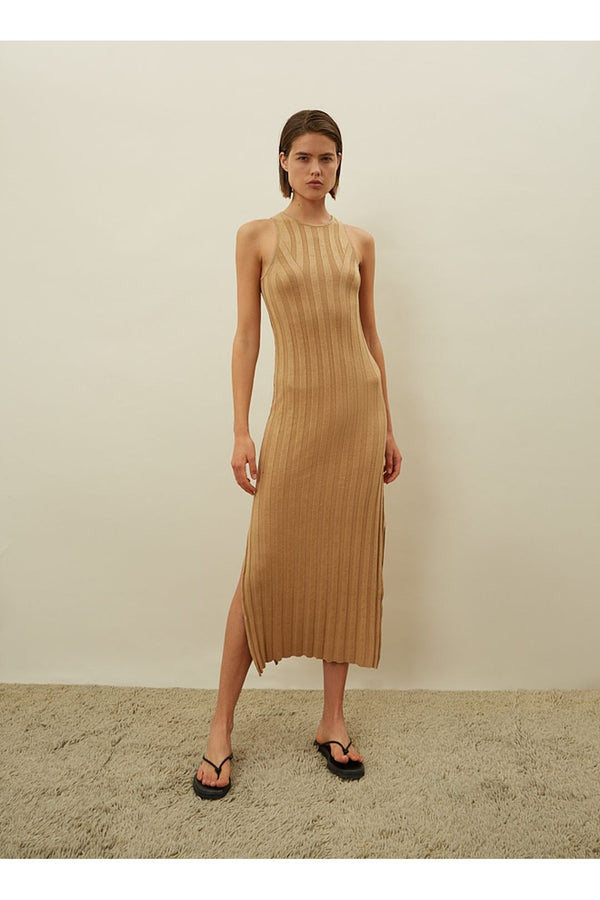 Islet Sleeveless Linen And Silk-Blend Dress