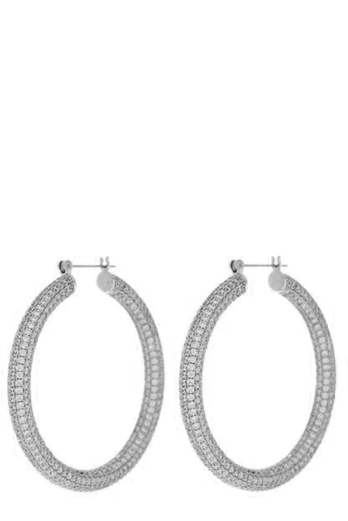 Pave Amalfi Hoop Earrings