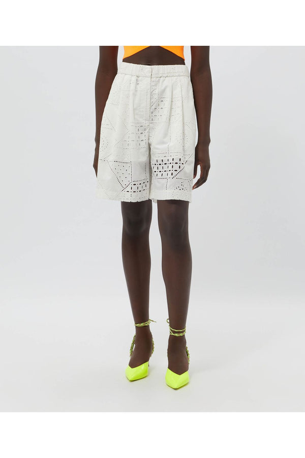 Eyelet-Detail Shorts