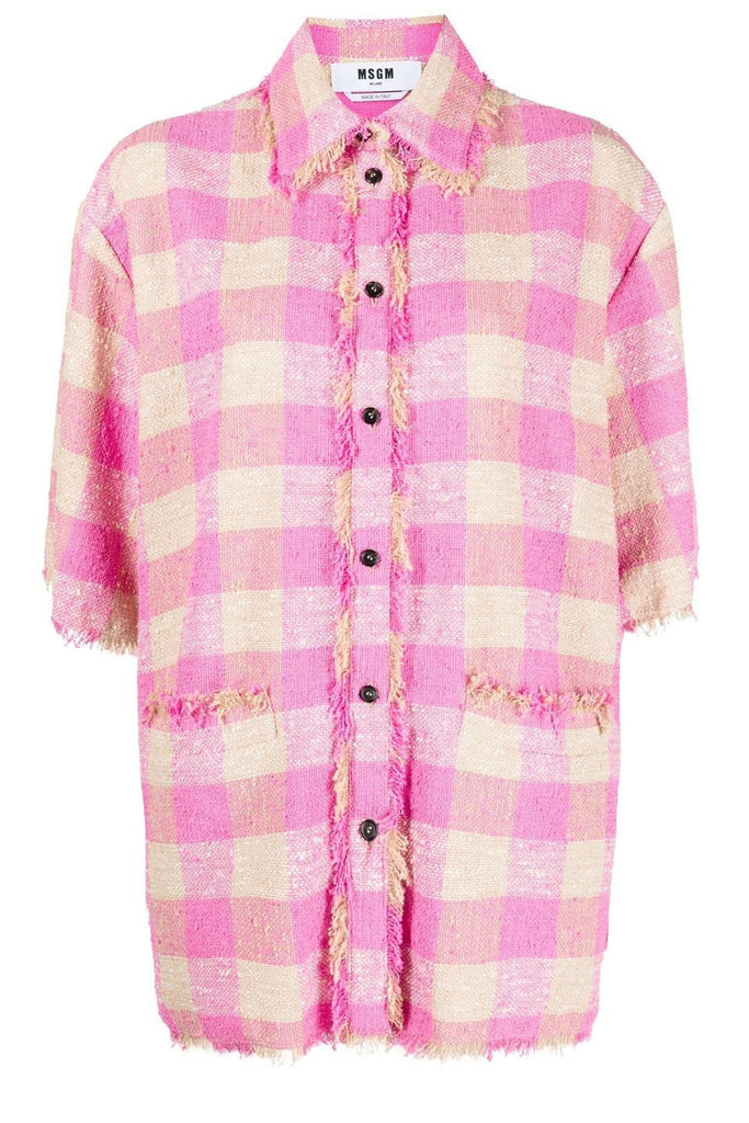 Oversized Check Woven Shirt