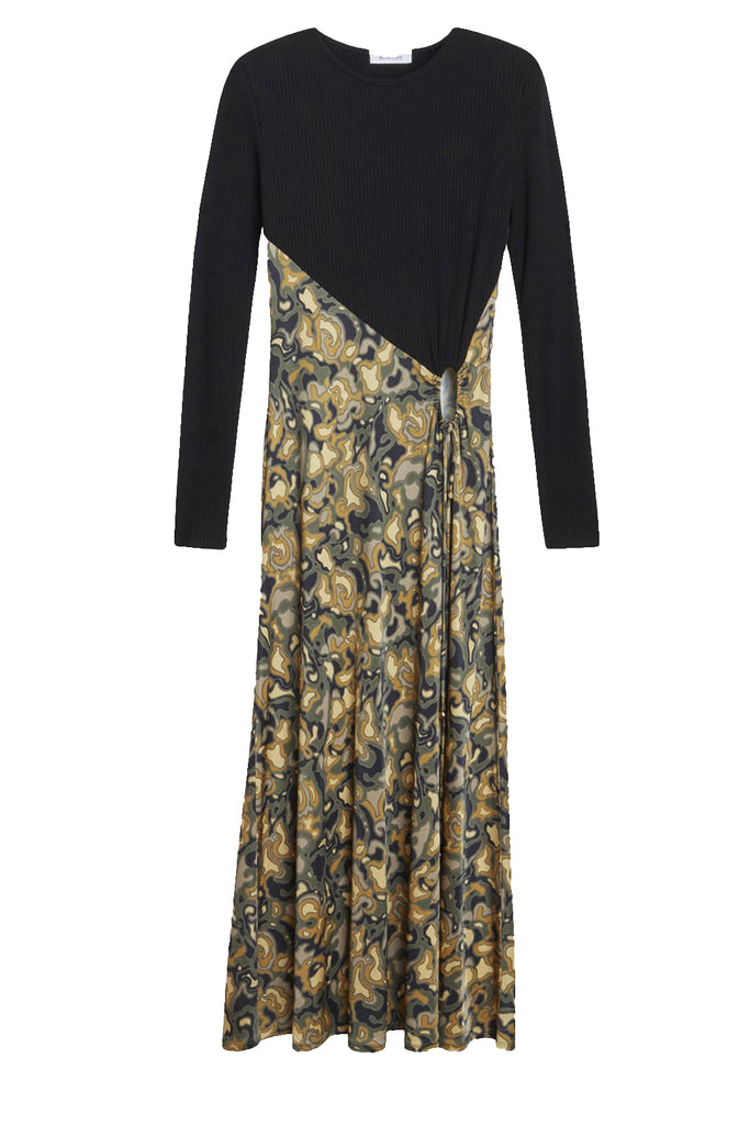 Anglea Marbled Midi Dress