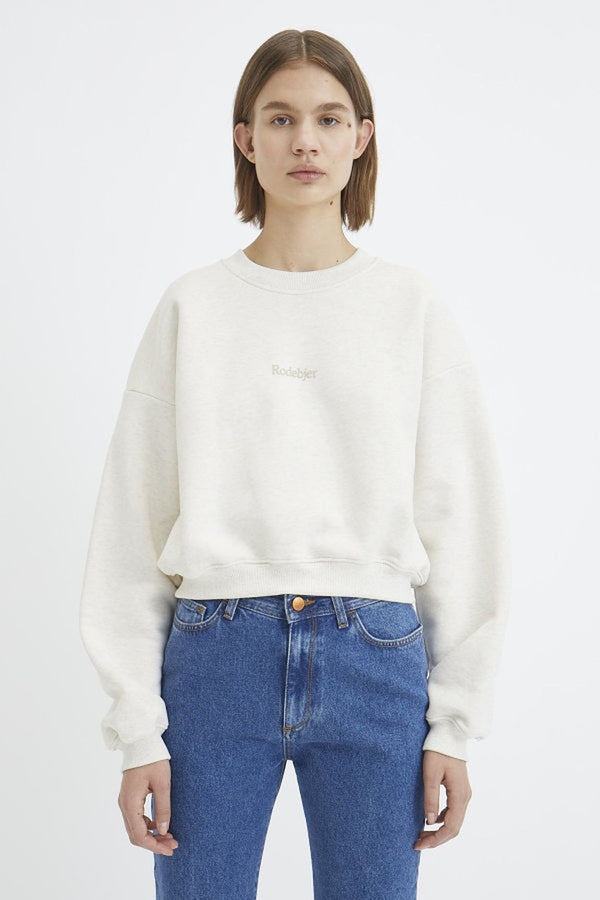 rodebjer koloman organic cotton sweater puffy white organikus pamut pulover