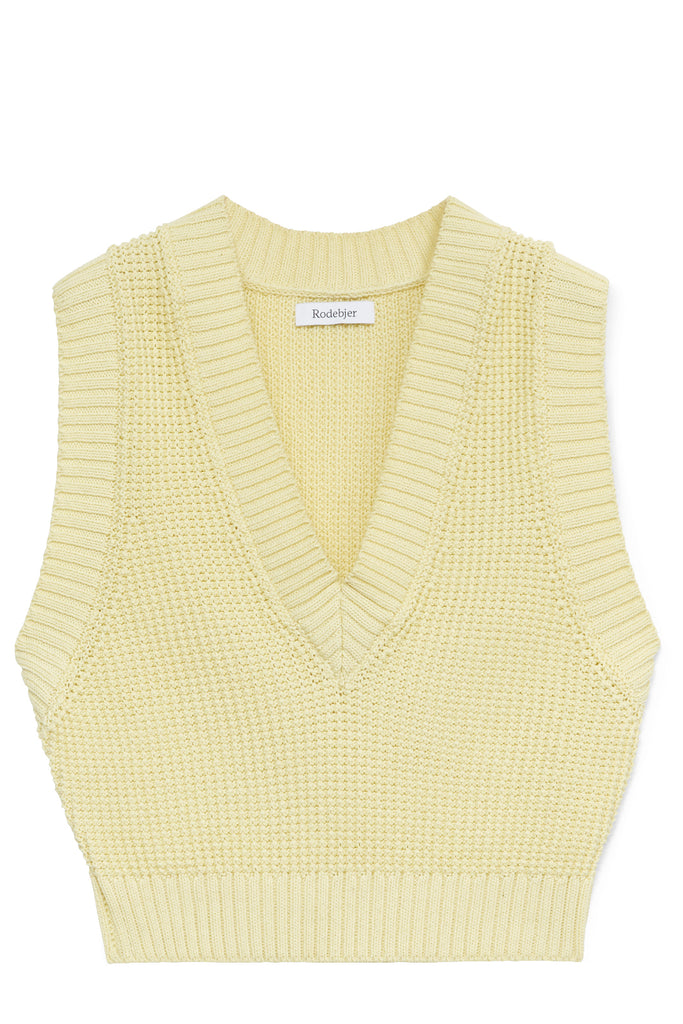 Priscilla V-Neck Organic Cotton-Knit Top