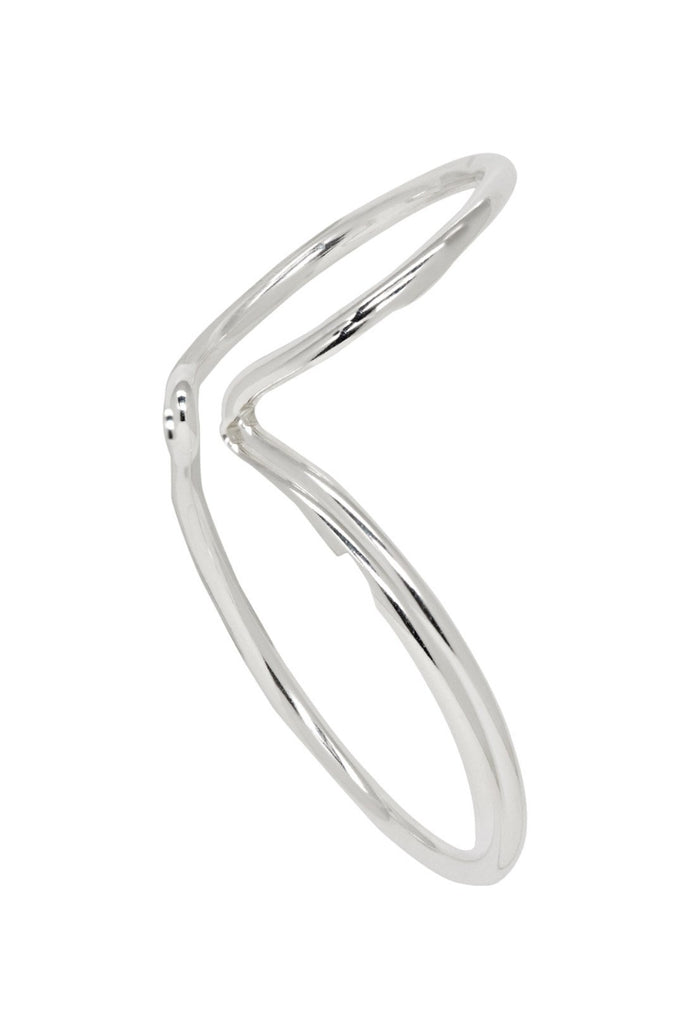 saskia diez double wire earcuff no1 silver fulgyuru