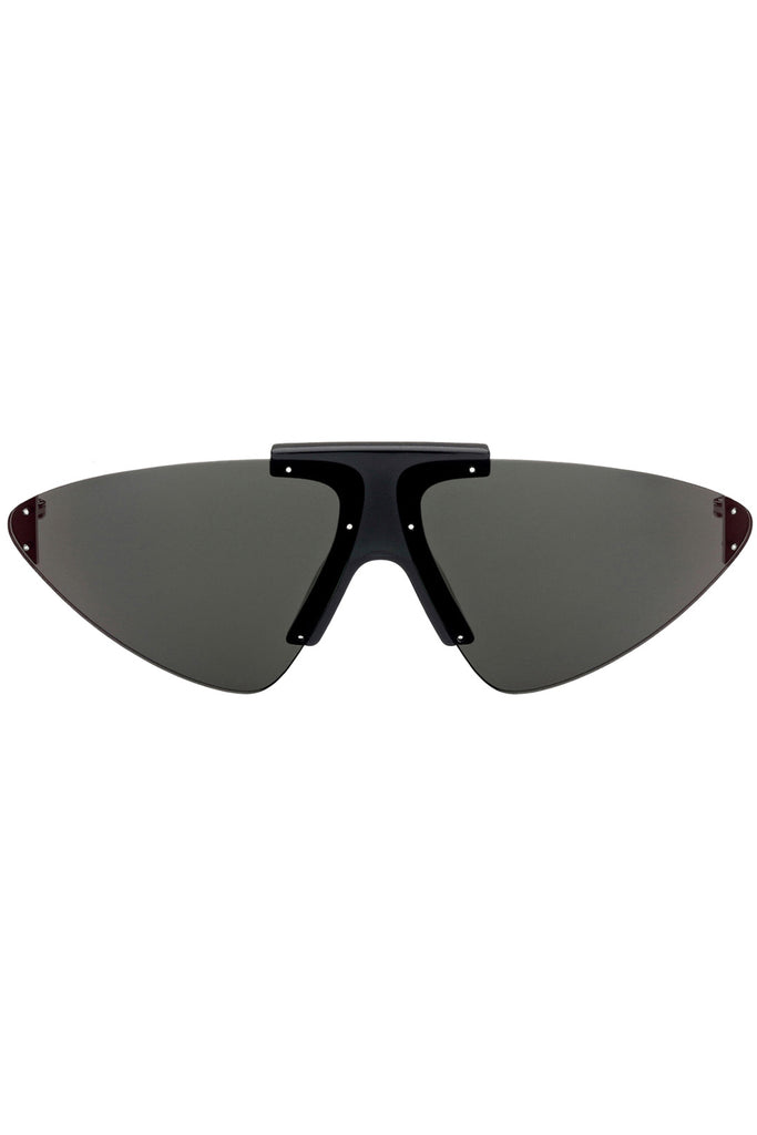 Triangle Metal Sunglasses With Acetate Insert